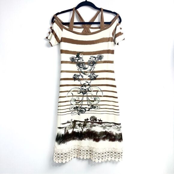 Save The Queen Striped Dress Sz large - Picture 1 of 16